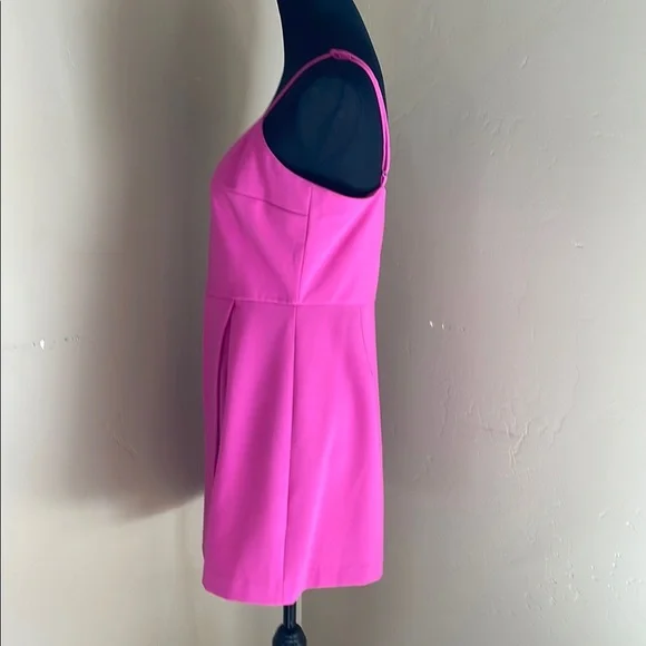 EUC French Connection Whisper Dress, Hot Pink, size 8 - Picture 3 of 6